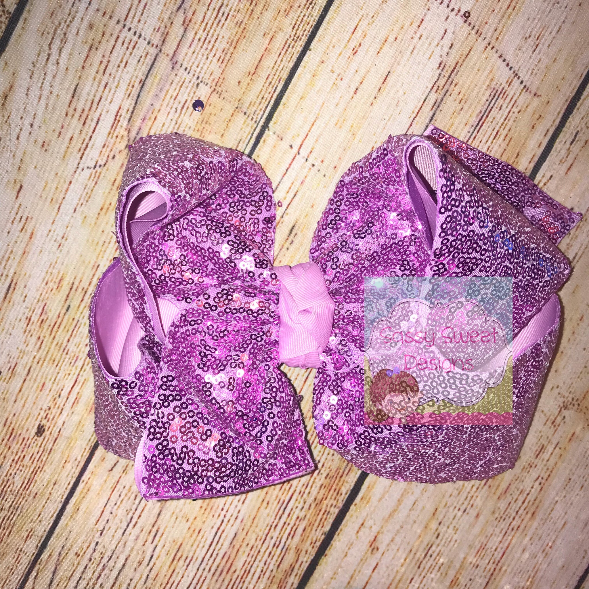 Wild Orchid Sassy Sequins Hair Bow
