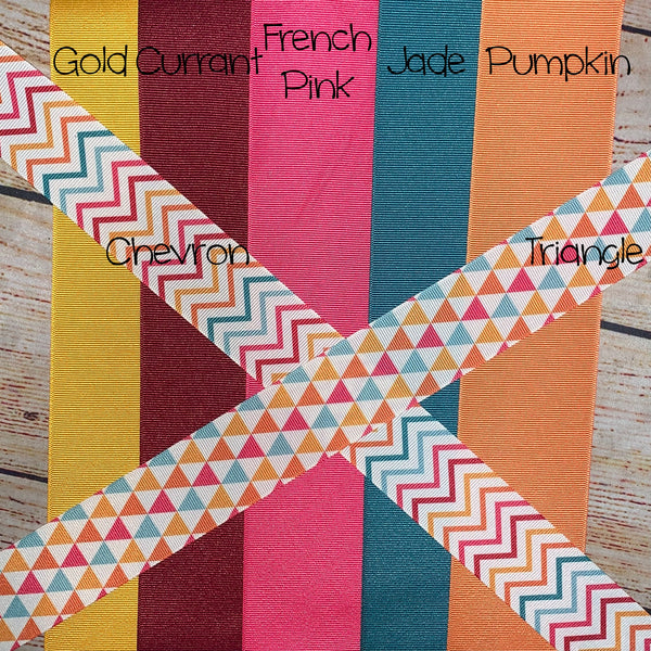Fall Limited Edition Chevron/Triangles Double Triple Layer Hair Bow