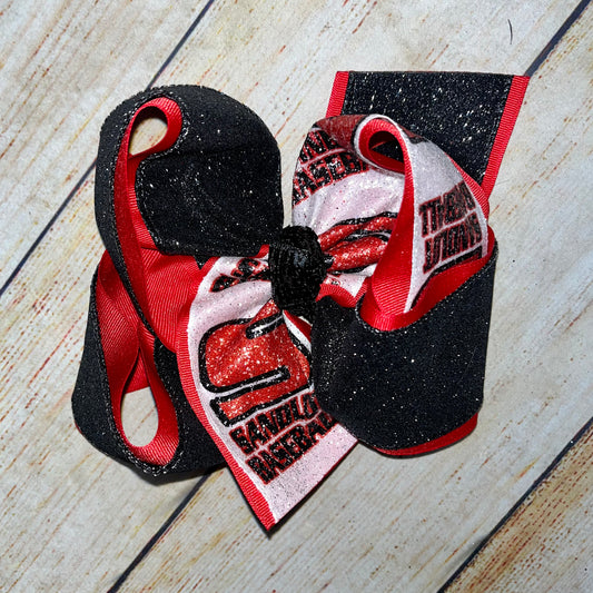 SANDLOT SUBLIMATED TEAM GLITTER OR GROSGRAIN BOWS