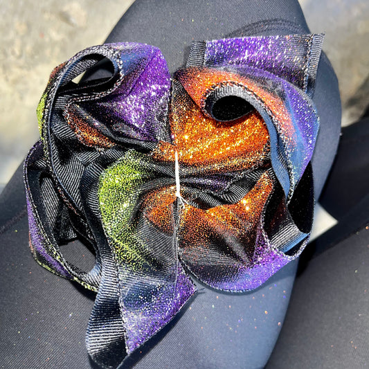 HALLOWEEN OMBRE GLITTER HAIR BOW