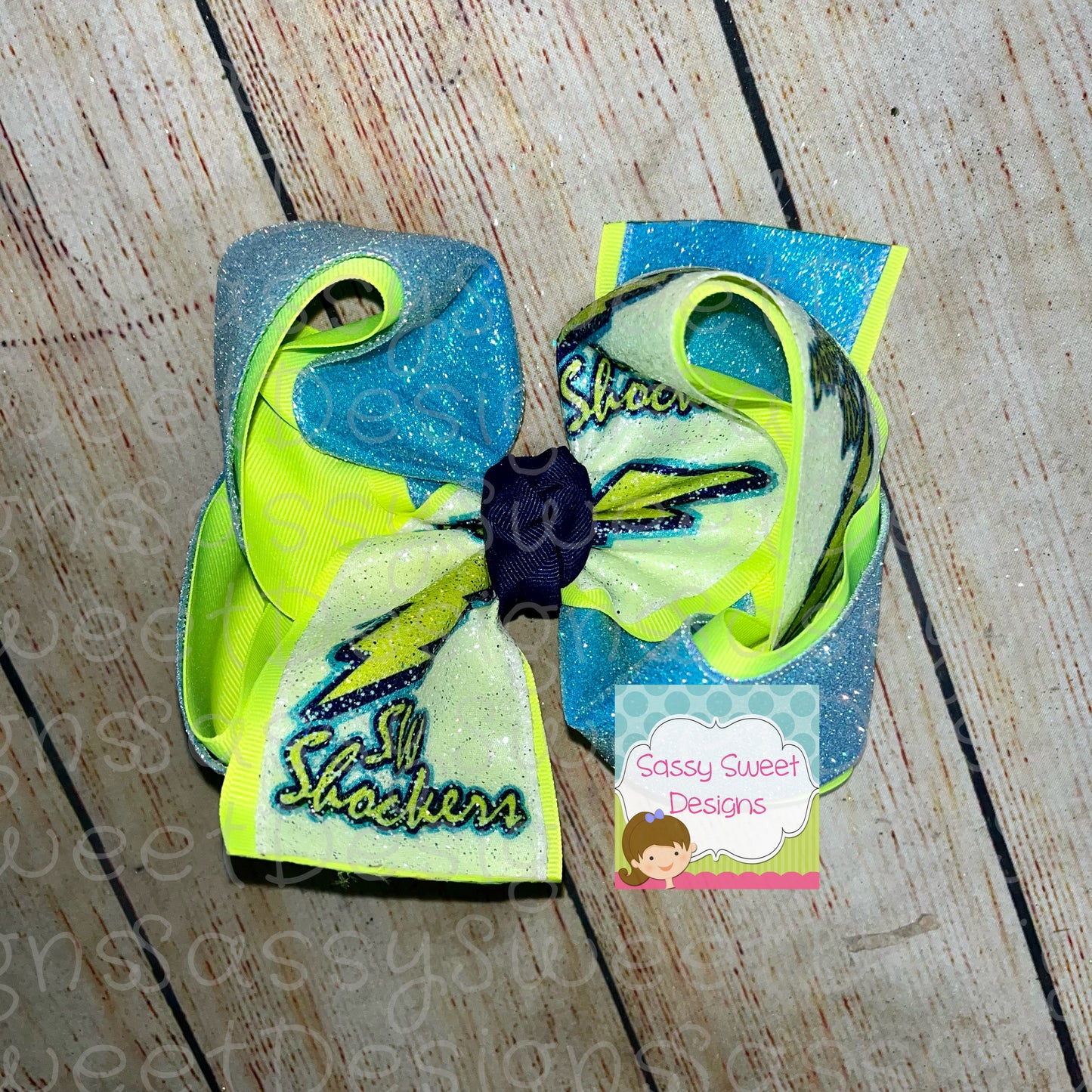 SW SHOCKERS TWISTED Custom Printed Team Hair Bows