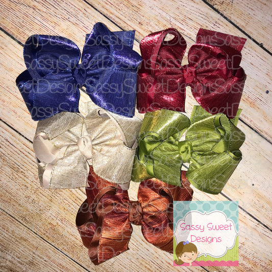 Tonal Brushed Satin Hair Bow!
