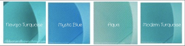 Aqua Blue Lace Hair Bow