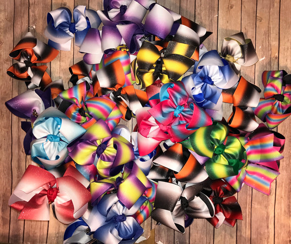 OMBRE 2 Color Hair Bow MEGA or QUEEN only