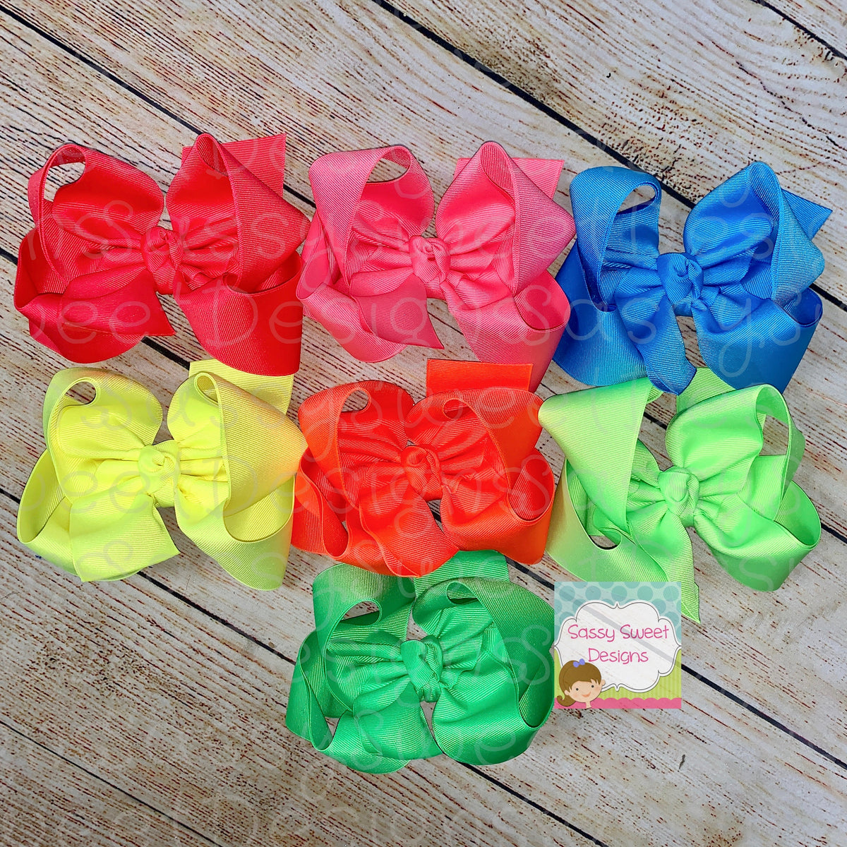 NEON SUMMER Hair Bows Packages