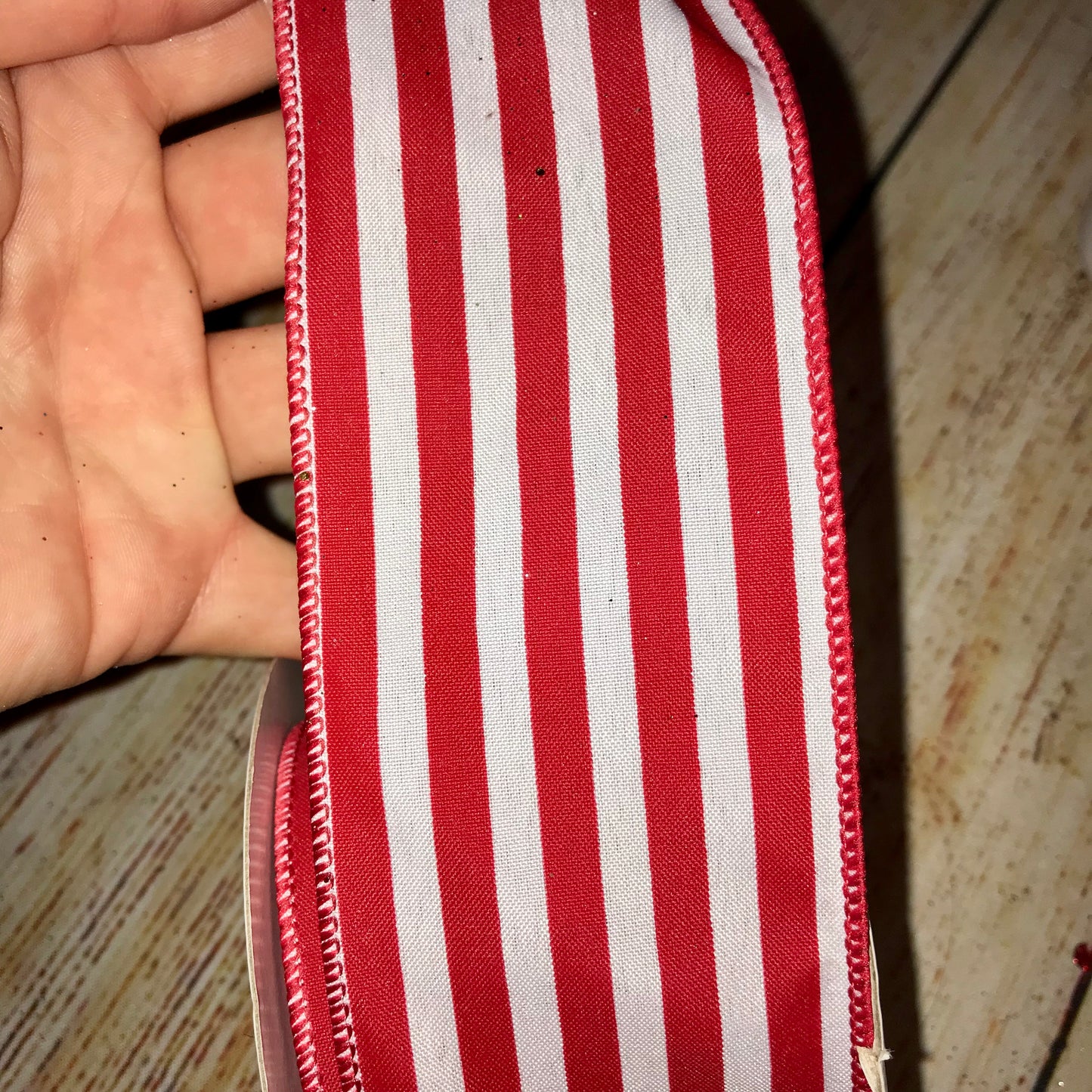 Striped Satin Hair Bow