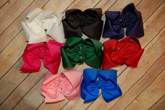 10 Grosgrain Hair Bow Bundle