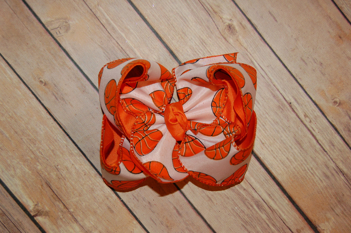 Basketball Hair Bow