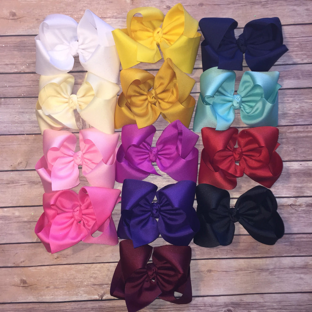 NEW* FALL SATIN Solid Hair Bows *LIMITED QUANTITIES* – Sassy Sweet Designs