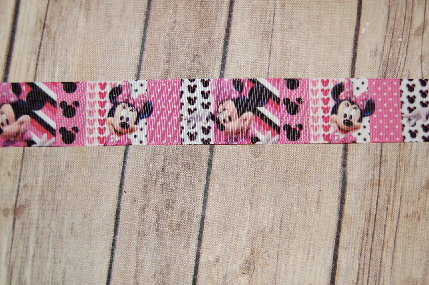 Minnie Mouse PINK Triple Glitter Hair Bow