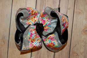 Emoji FUN Triple Glitter Hair Bow