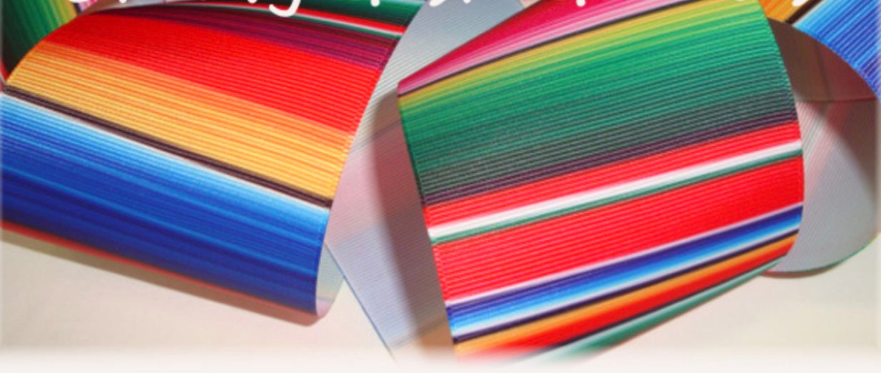 Serape Stripe Hair Bow